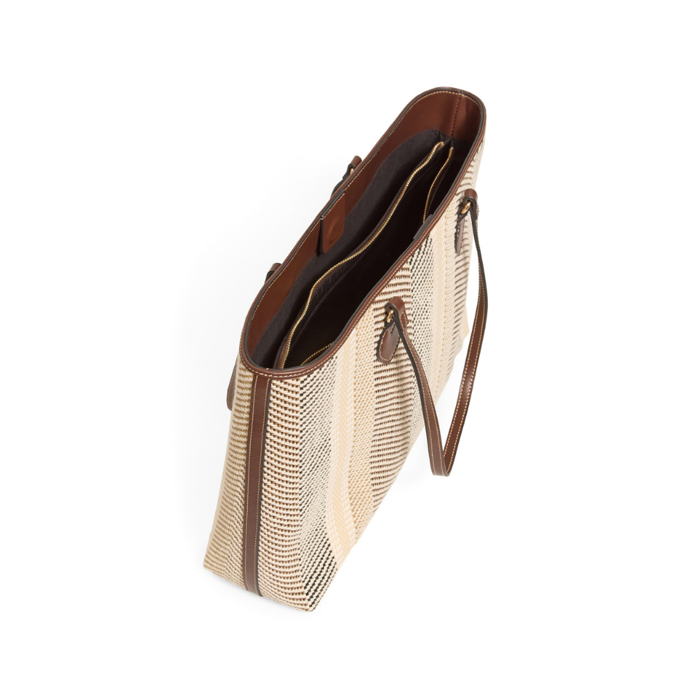 Sfera | Shopper rafia combinada par dama