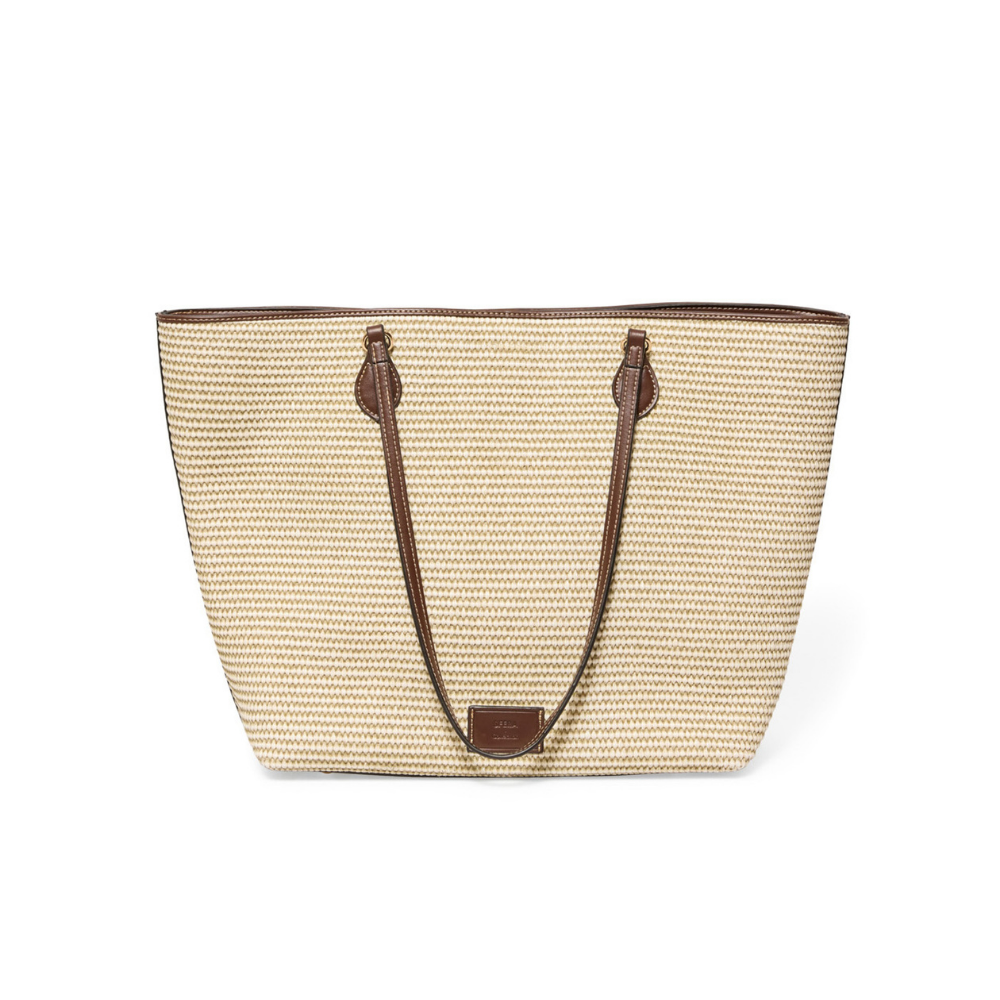 Sfera | Shopper rafia natural par dama