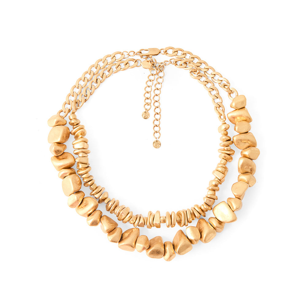 Sfera | Choker Multipiedras Doradas