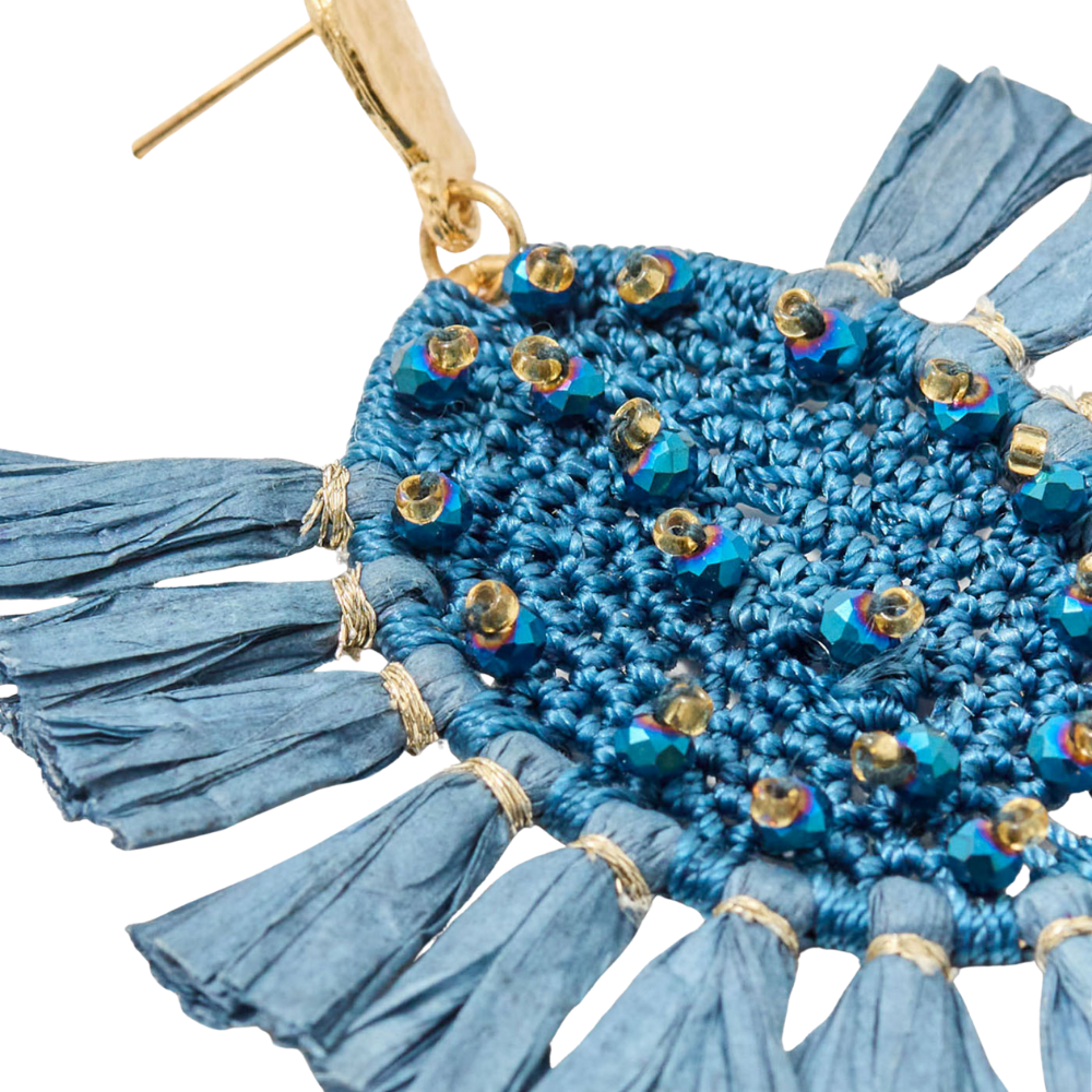 Sfera | Pendientes Rafia Crochet