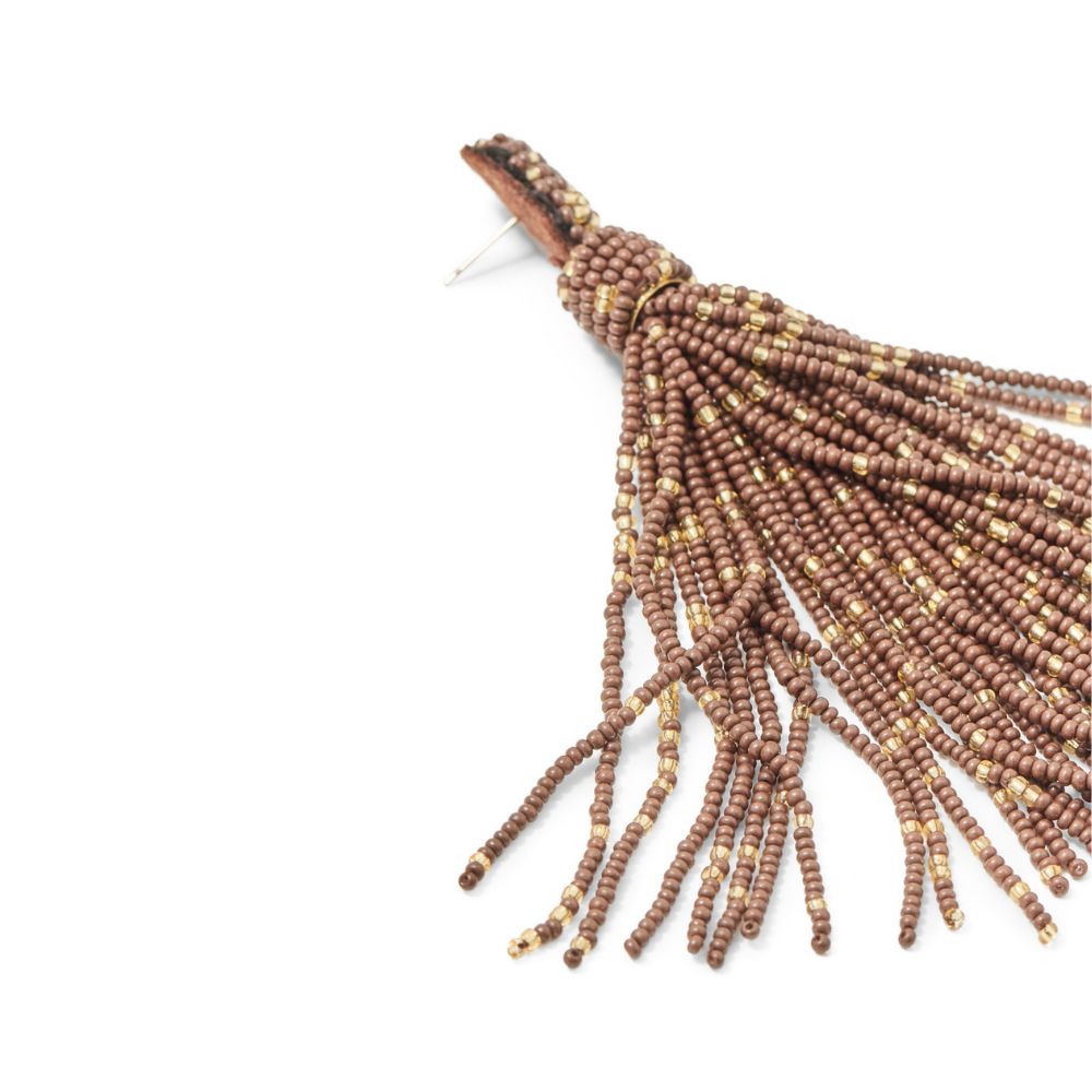 Sfera | Pendientes Cuentas Flecos