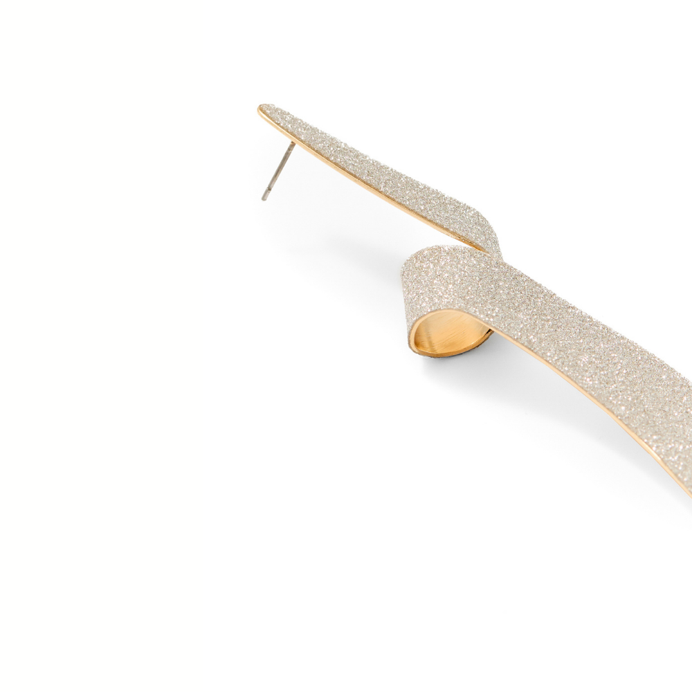 Sfera | Pendientes Tirabuzon Purpurina