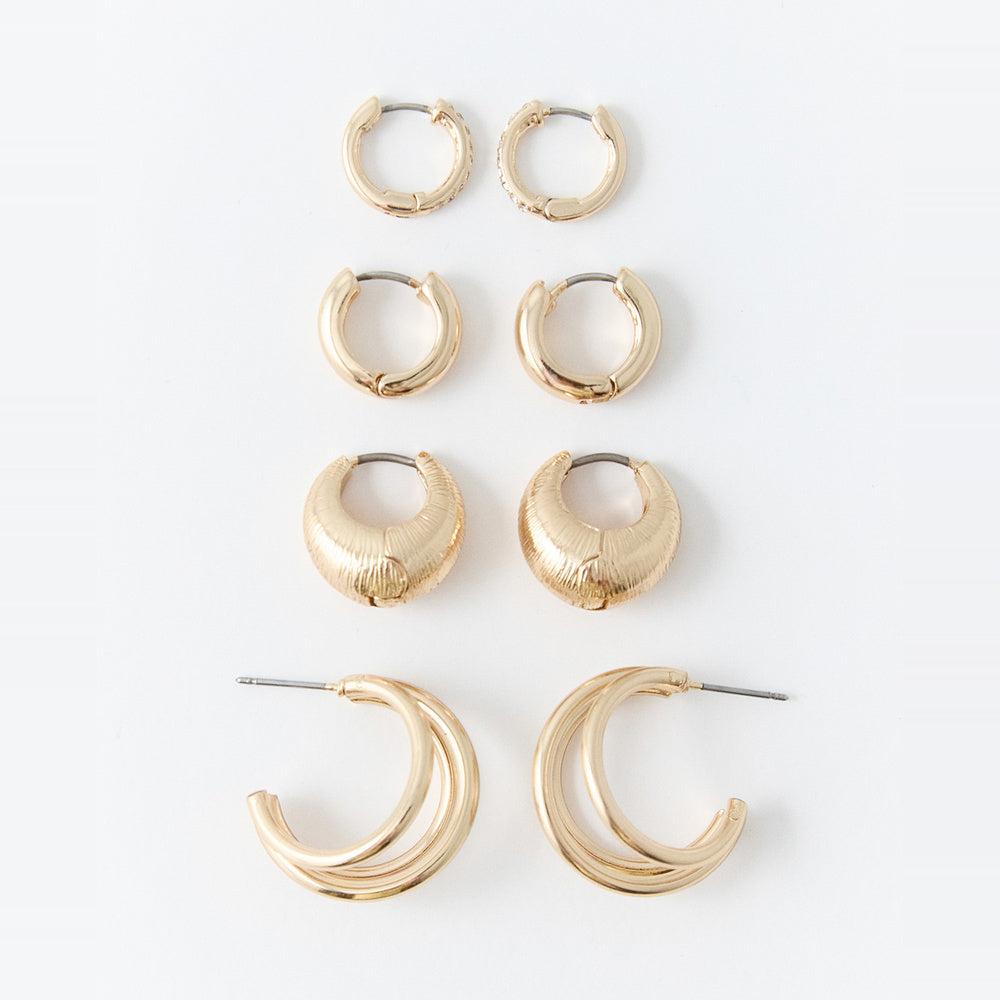 Sfera | Set 4 Aritos Metal