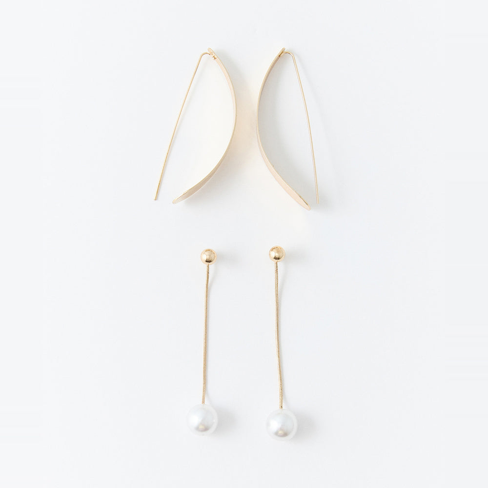 Sfera | Set 2 Pendientes Perlas