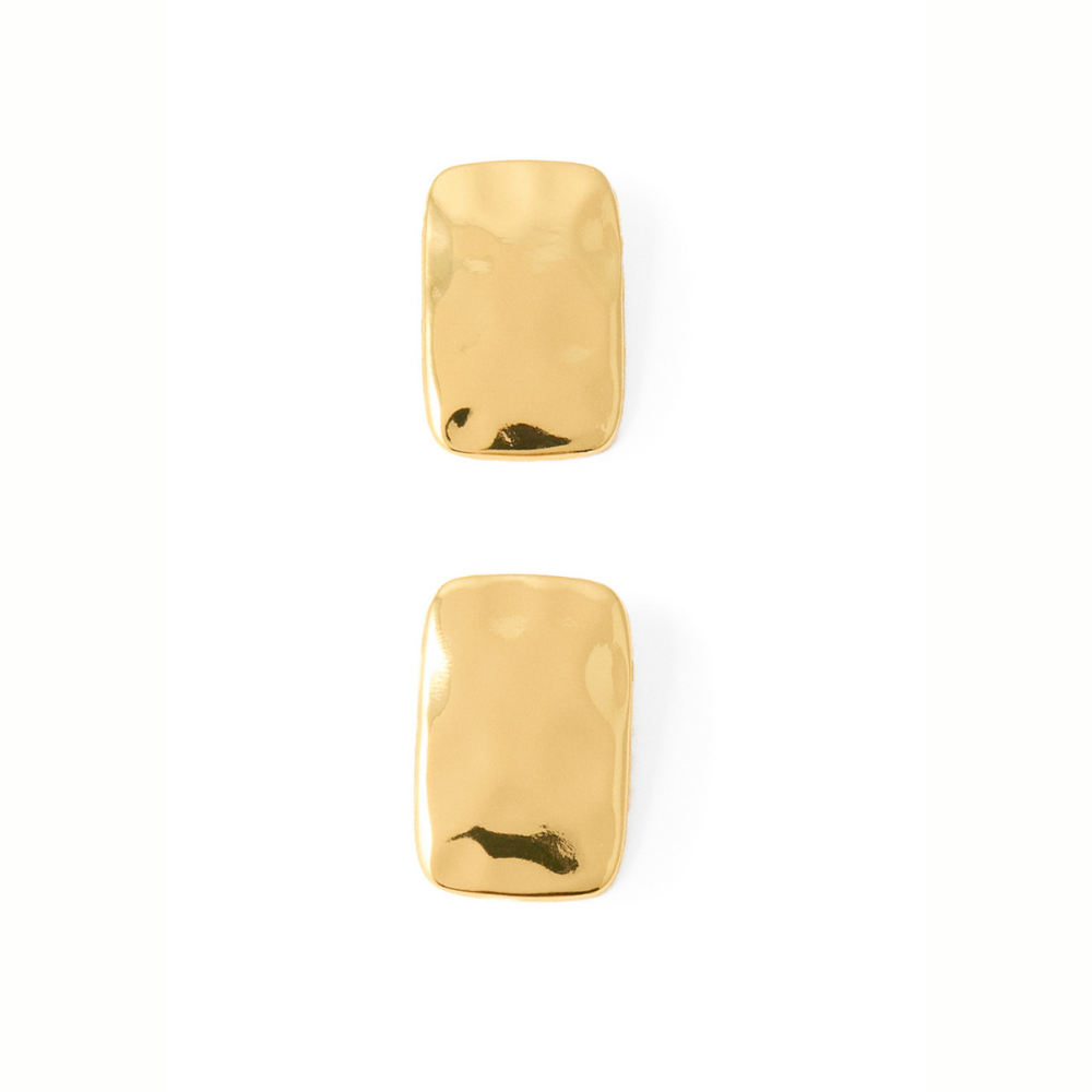 Sfera | Pendientes rectangular metal para dama