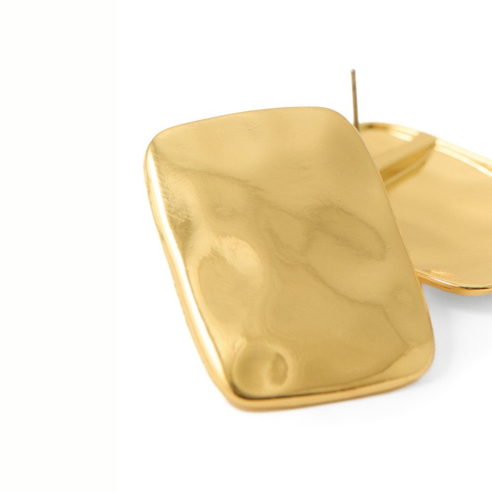 Sfera | Pendientes rectangular metal para dama