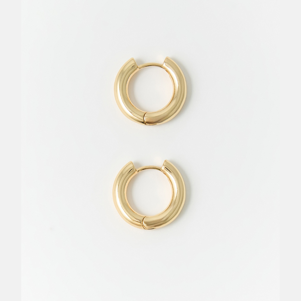 Sfera | Aritos bañados oro par dama