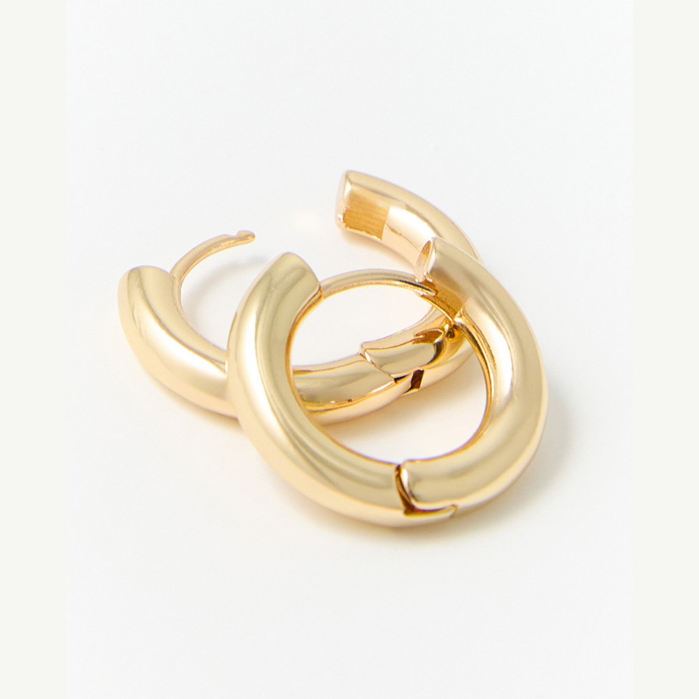 Sfera | Aritos bañados oro par dama