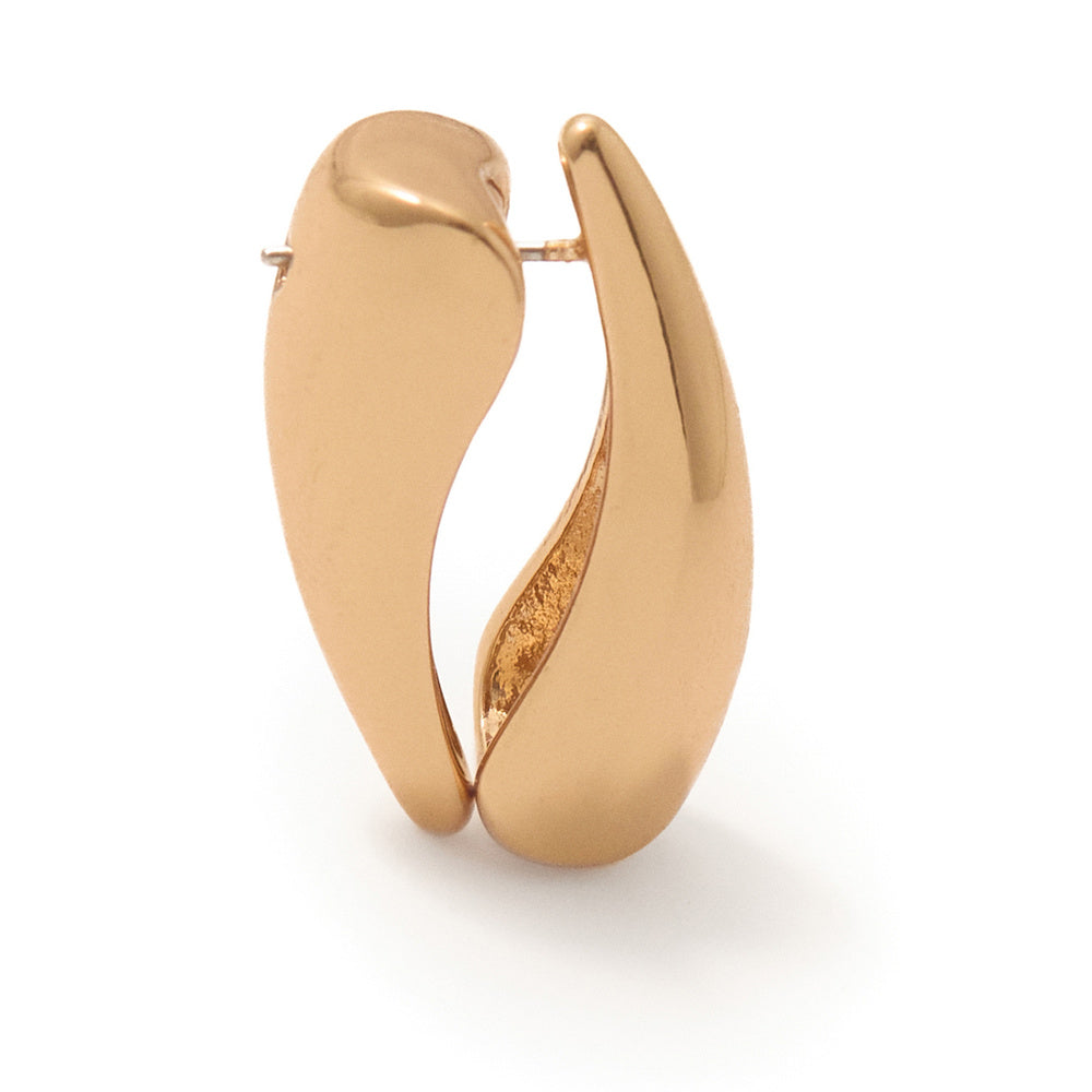 Sfera Aretes metálicos en forma de gota Dorado