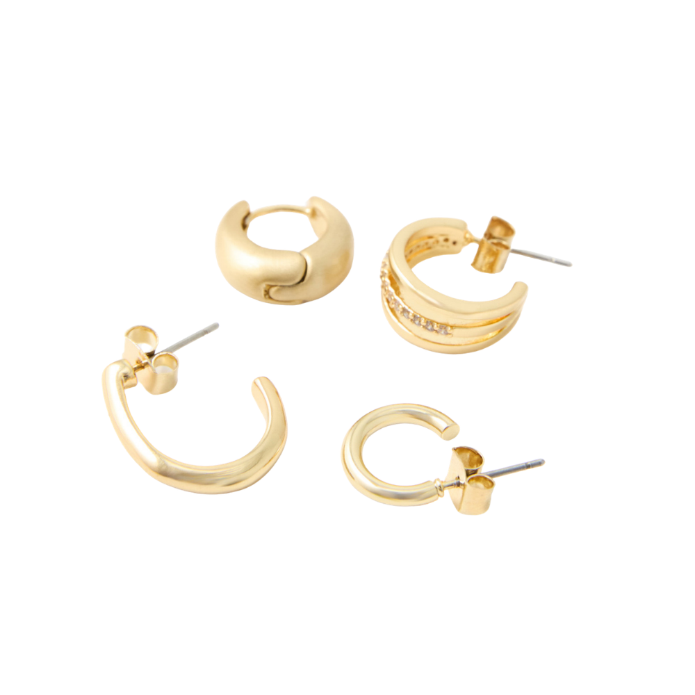Sfera | Set aritos metal para dama