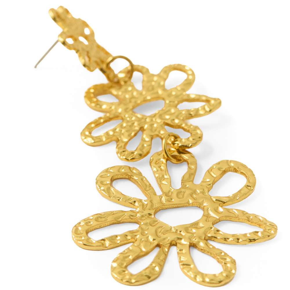 Sfera | Pendientes triple flor para dama