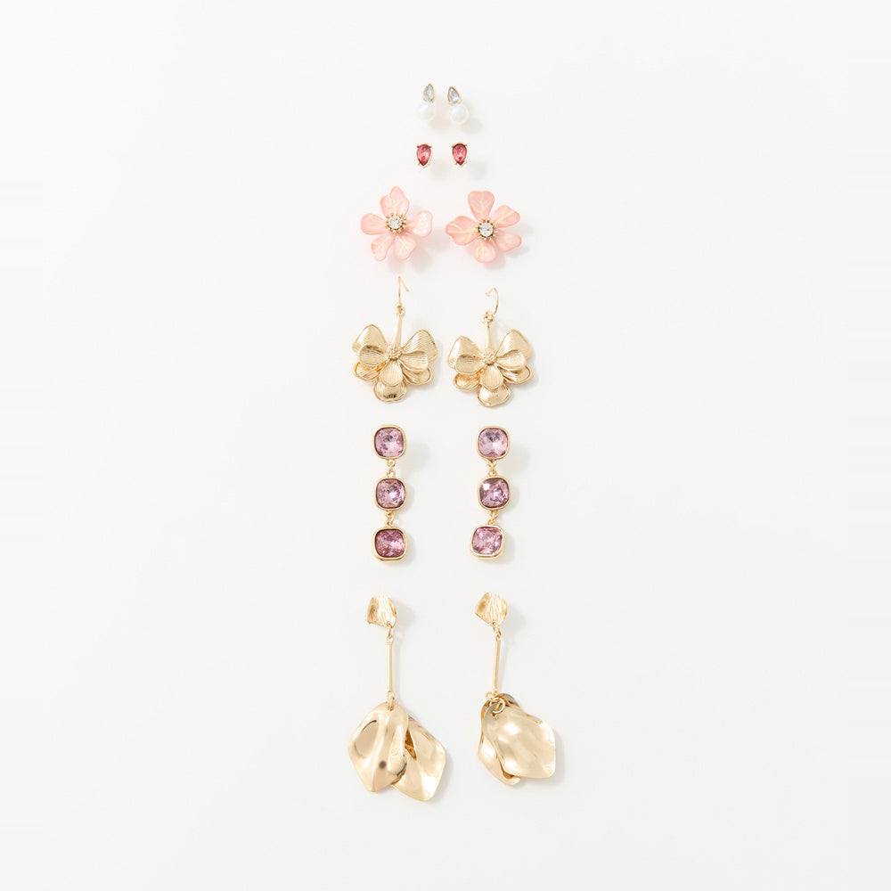 Sfera Set de 6 aretes en forma de flor