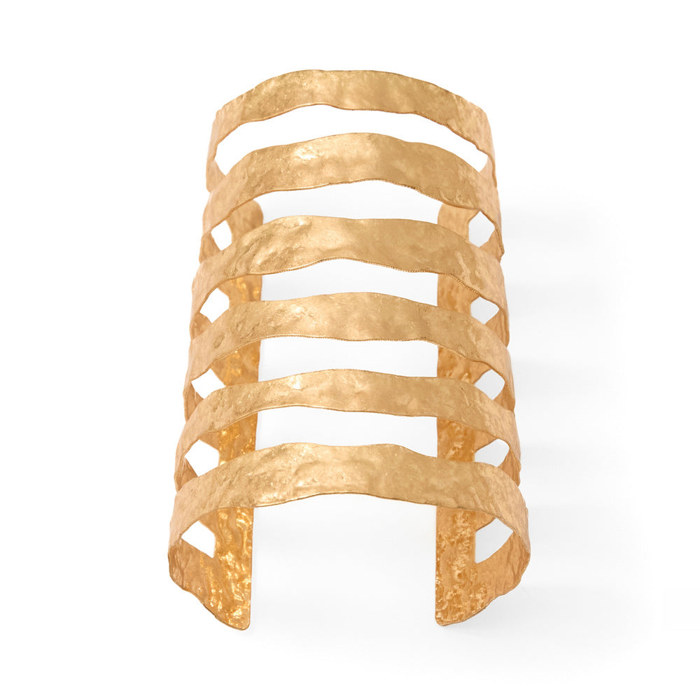 Sfera Maxibrazalete rígido de láminas Dorado