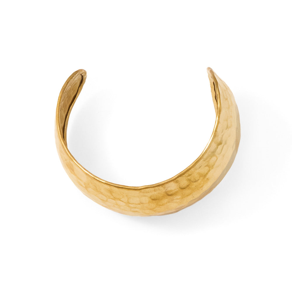 Sfera Pulsera metálica con acabado martillado