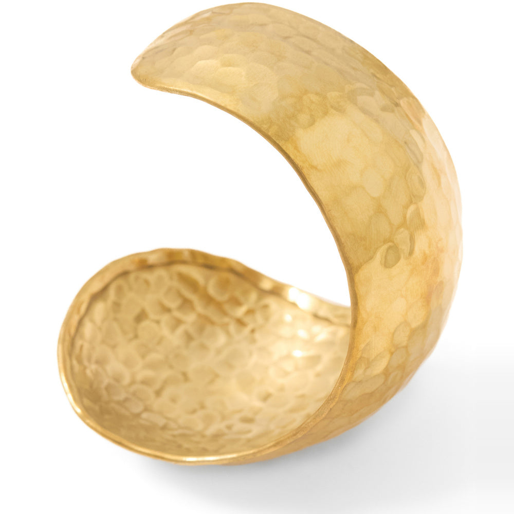 Sfera Pulsera metálica con acabado martillado