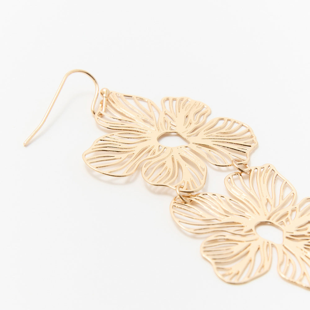 Sfera Conjunto de pulsera y aretes de filigrana floral