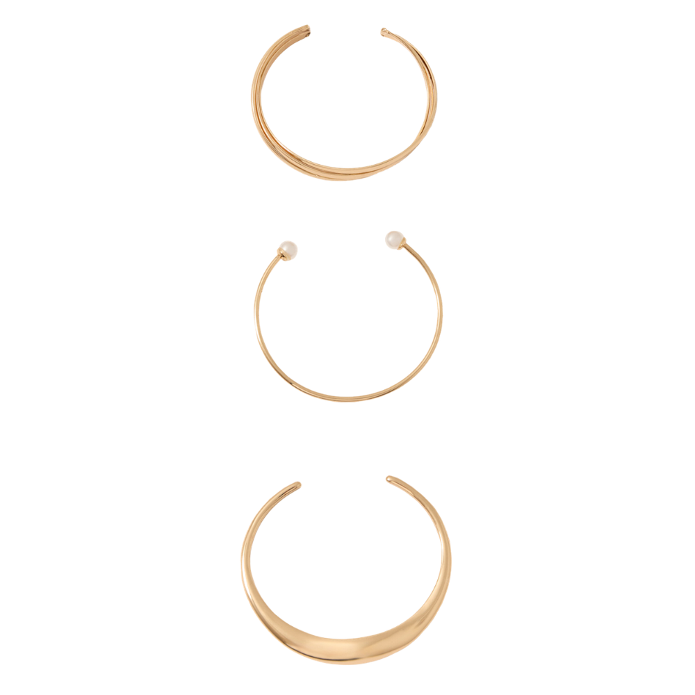Sfera | Set 3 pulseras labradas para dama