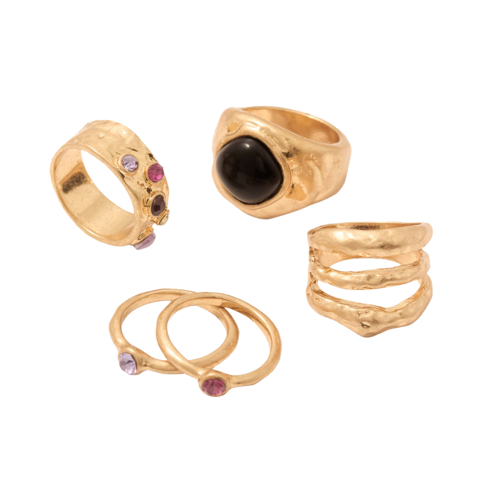 Sfera | Set Anillos Martillados