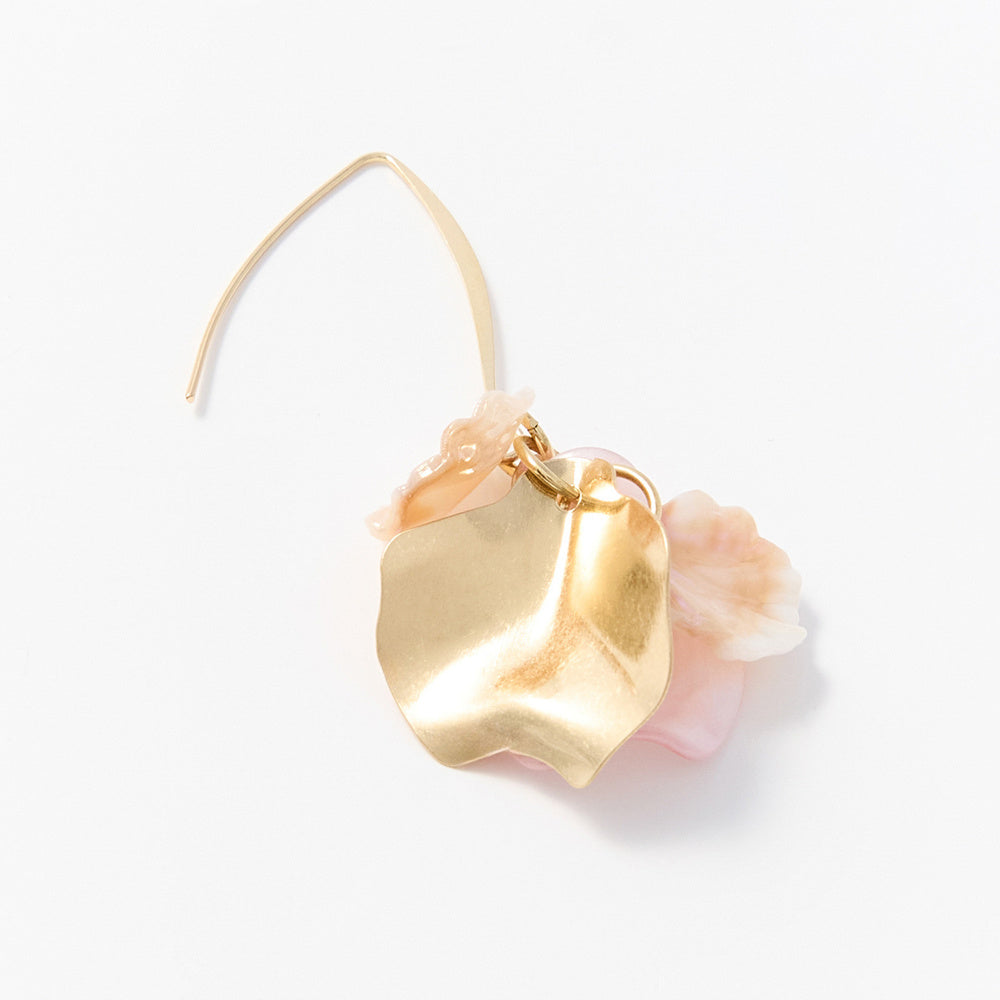 Sfera Conjunto de anillo y aretes en forma de flor Rosa
