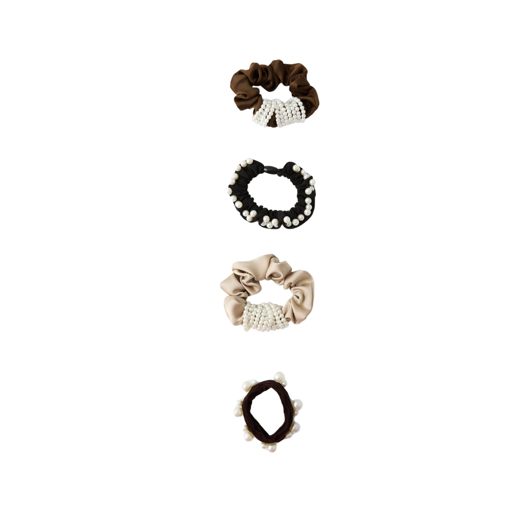 Sfera | Set Scrunchies Perlas