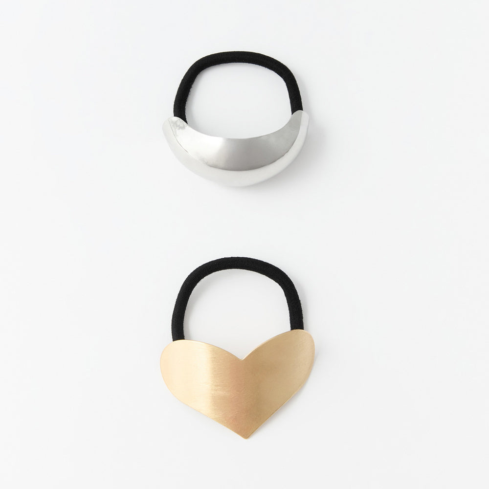 Sfera Set de 2 coleteros metálicos de corazón