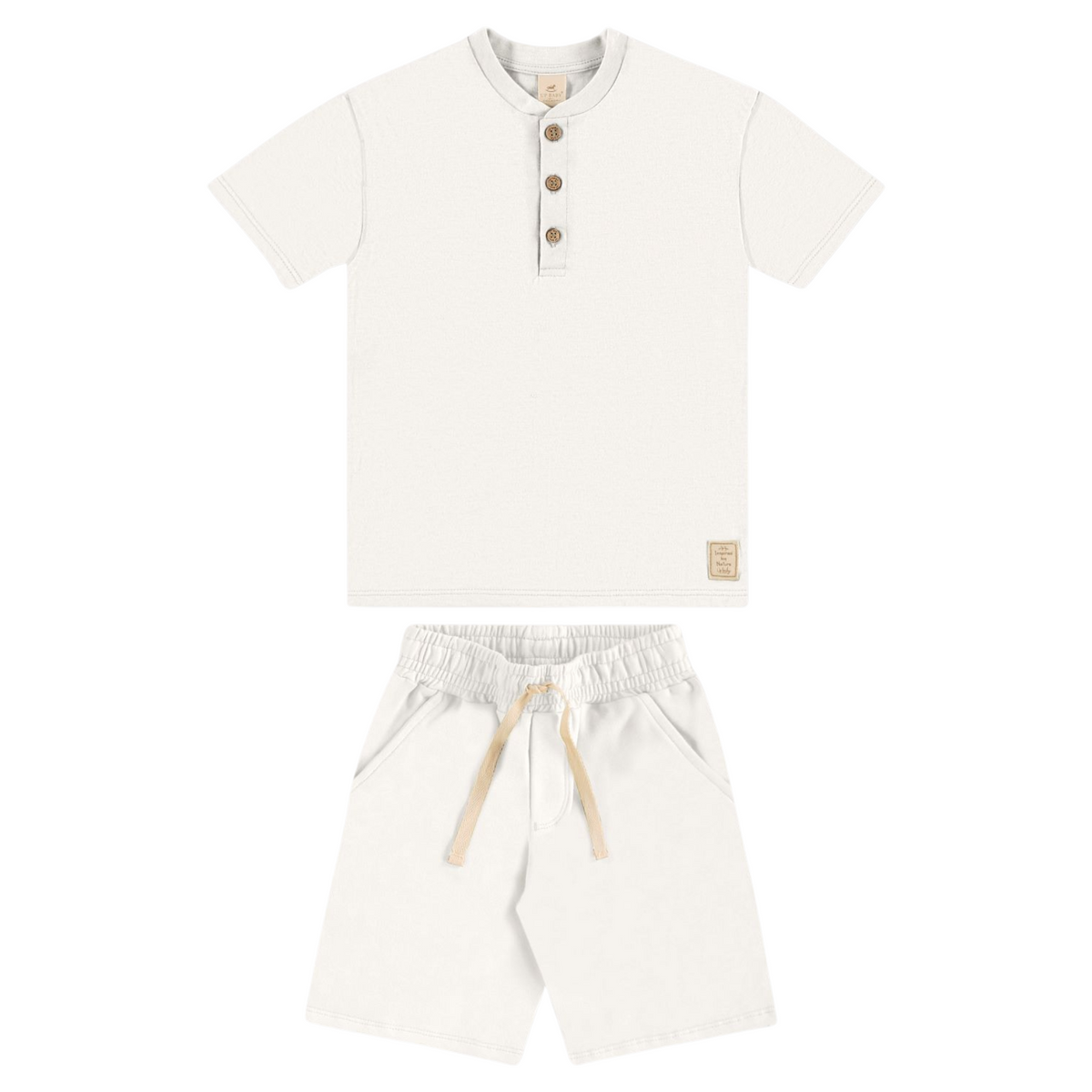 Up Baby | Conjunto Camiseta En Punto Y Bermuda