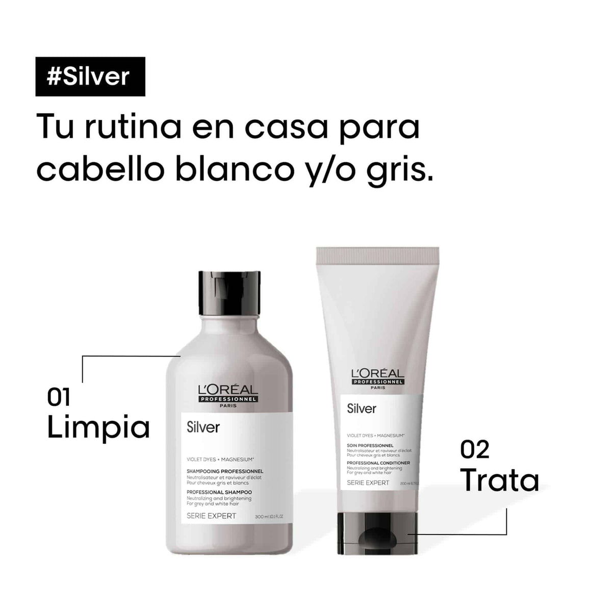 L'Oréal Professionnel | Acondicionador Canas Silver 200ml