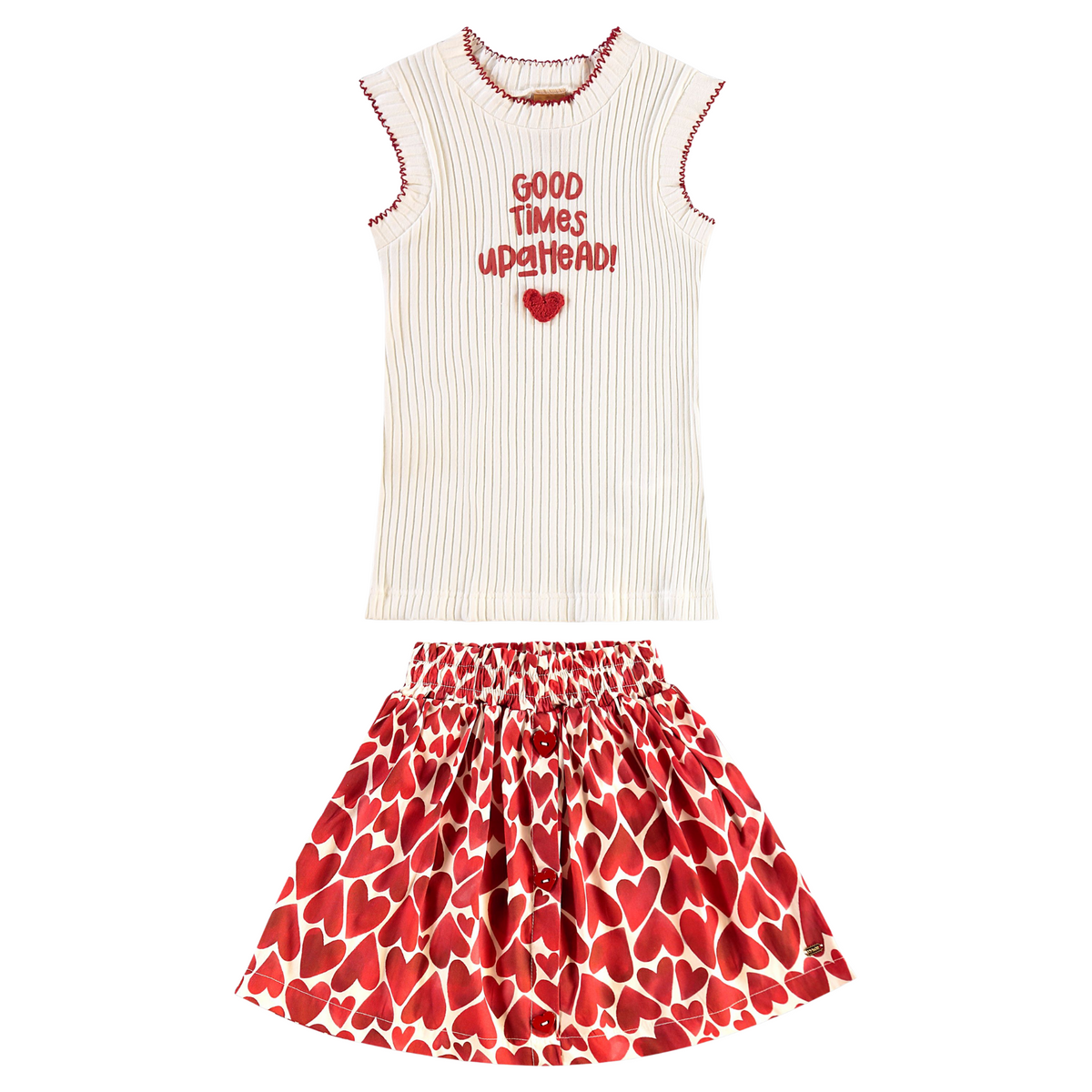 Up Baby | Conjunto  Blusa y Falda  Short  Interno