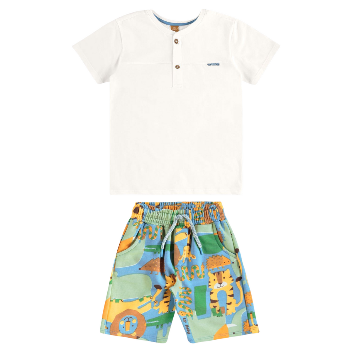 Up Baby | Conjunto  Camiseta y Bermuda En Sudadera