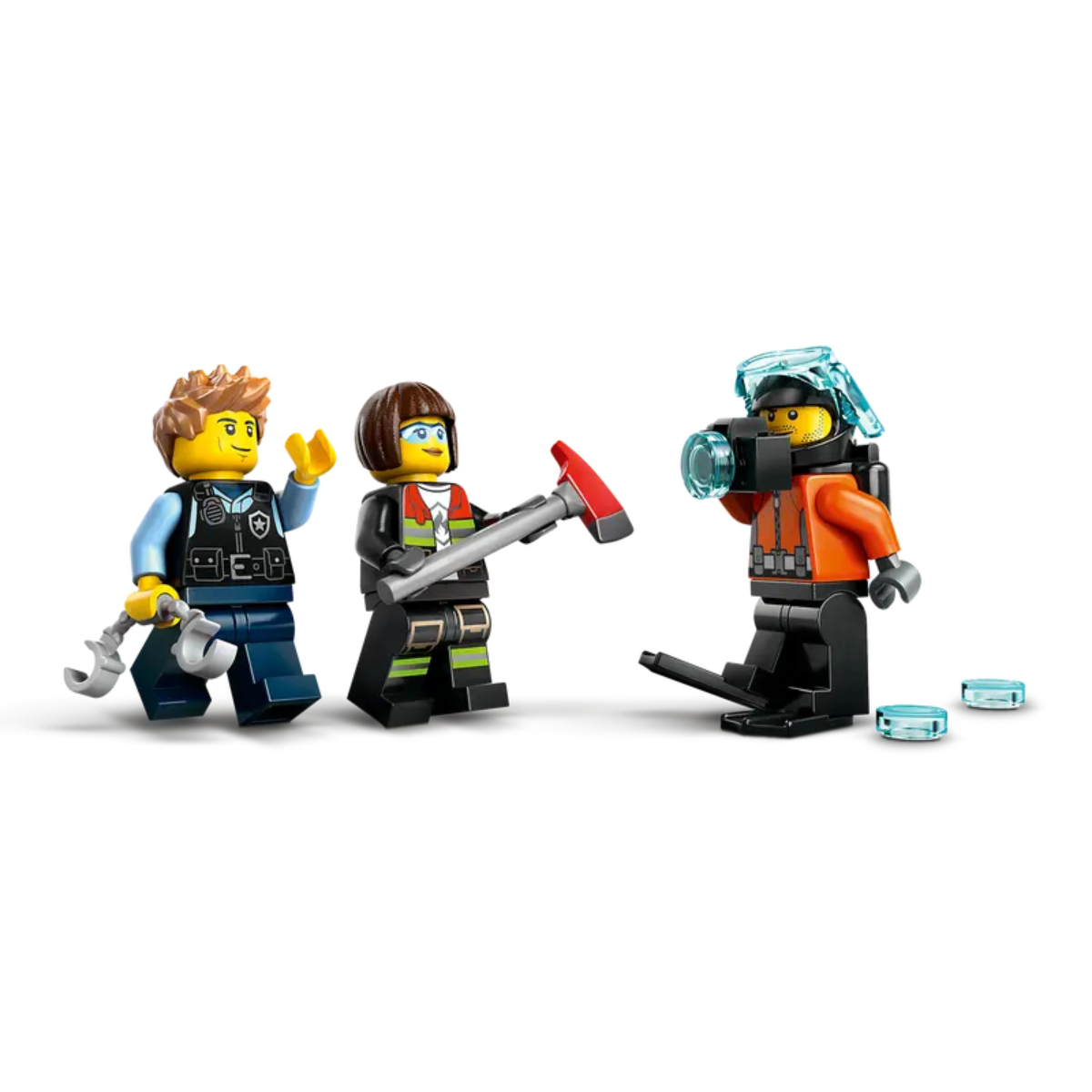 Lego | City Helicóptero, Camión de Bomberos y Submarino Remix