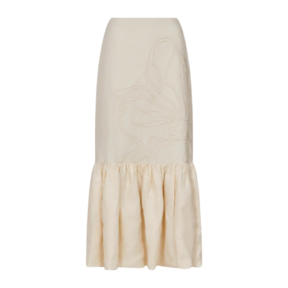 Padova | Falda Jardin Blanco para Dama