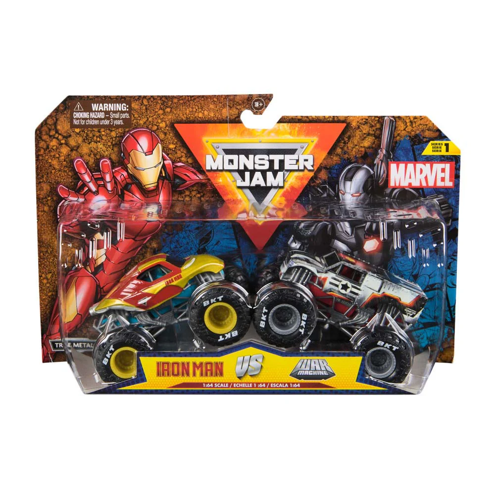 Monster Jam | Pack de Marvel Iron Man vs War Machine