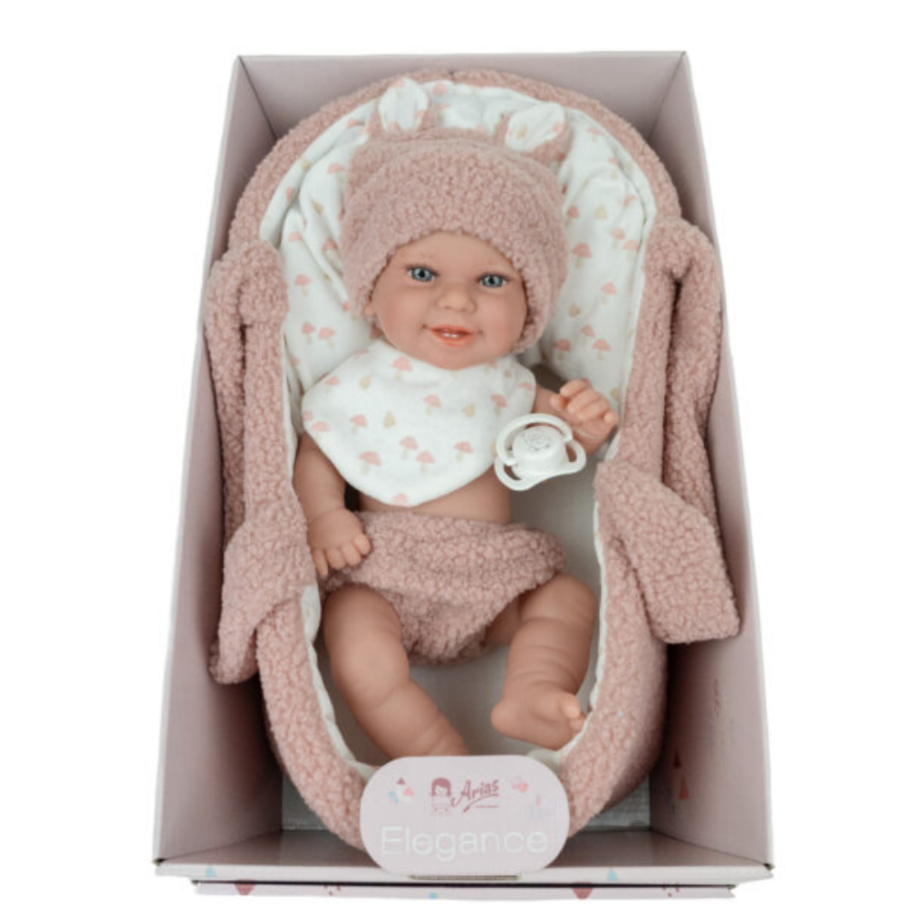 Arias | Muñeco Babyto Elegance de Peso con Capazo