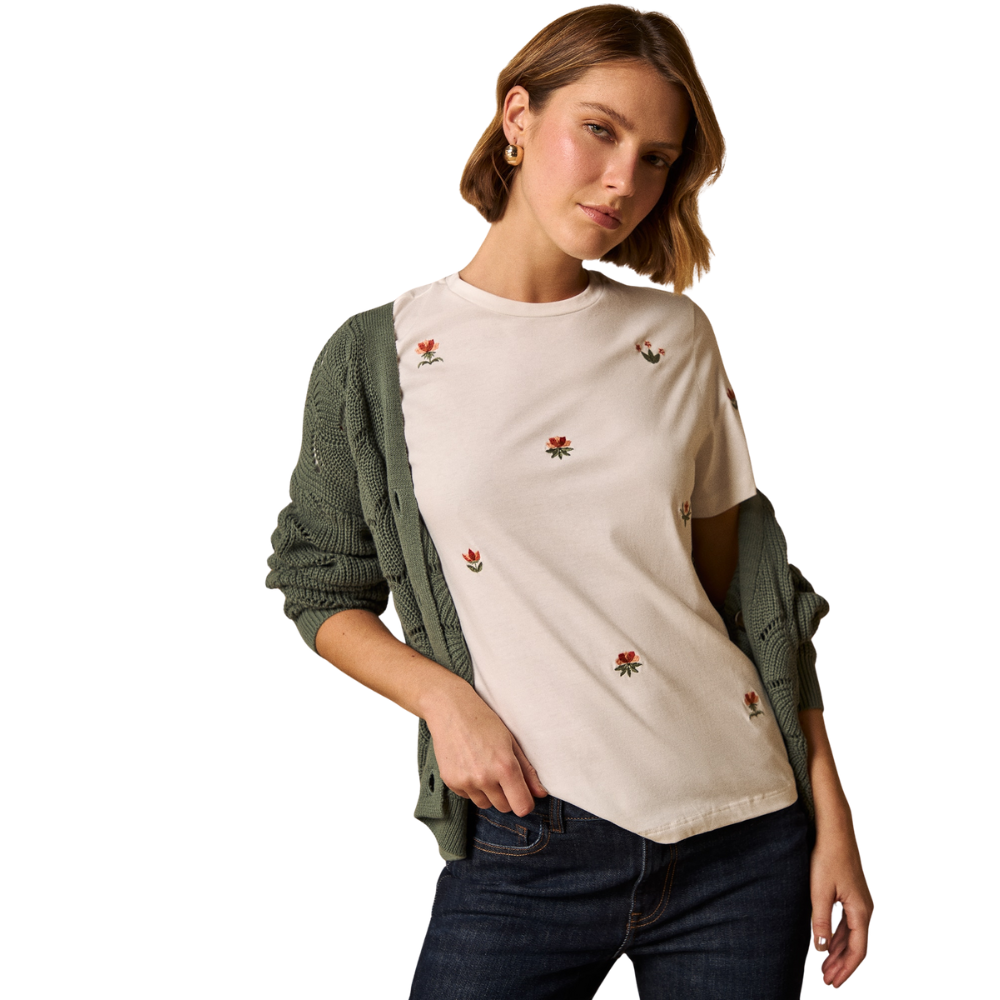 Esprit | Camiseta con Bordados Florales