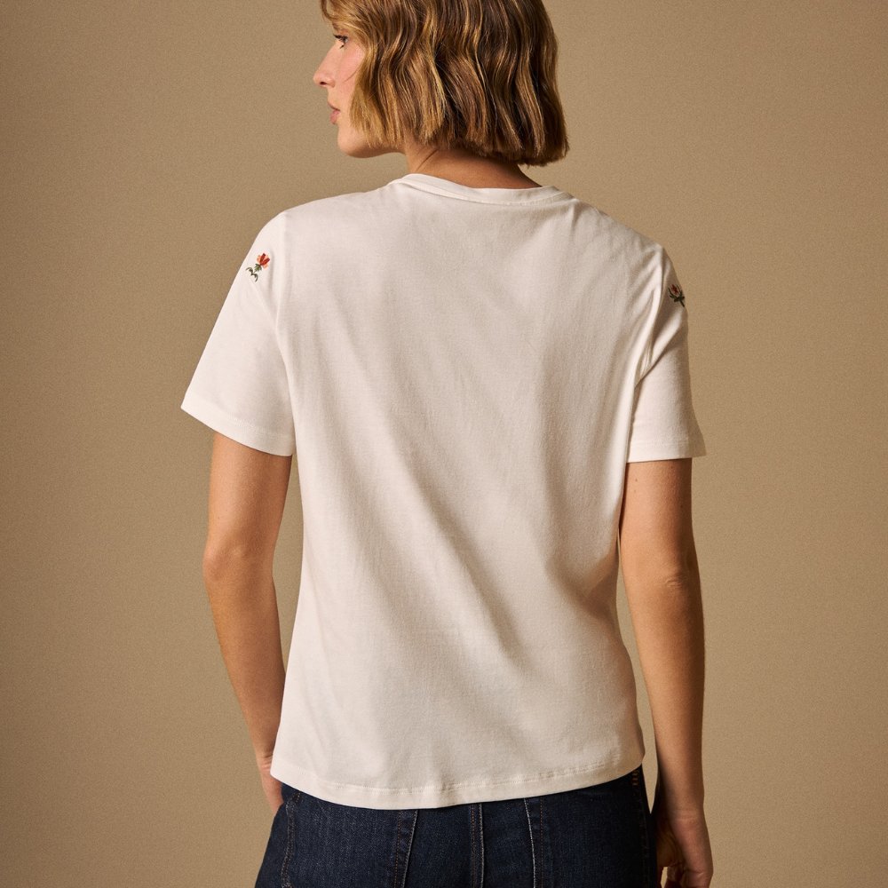 Esprit | Camiseta con Bordados Florales