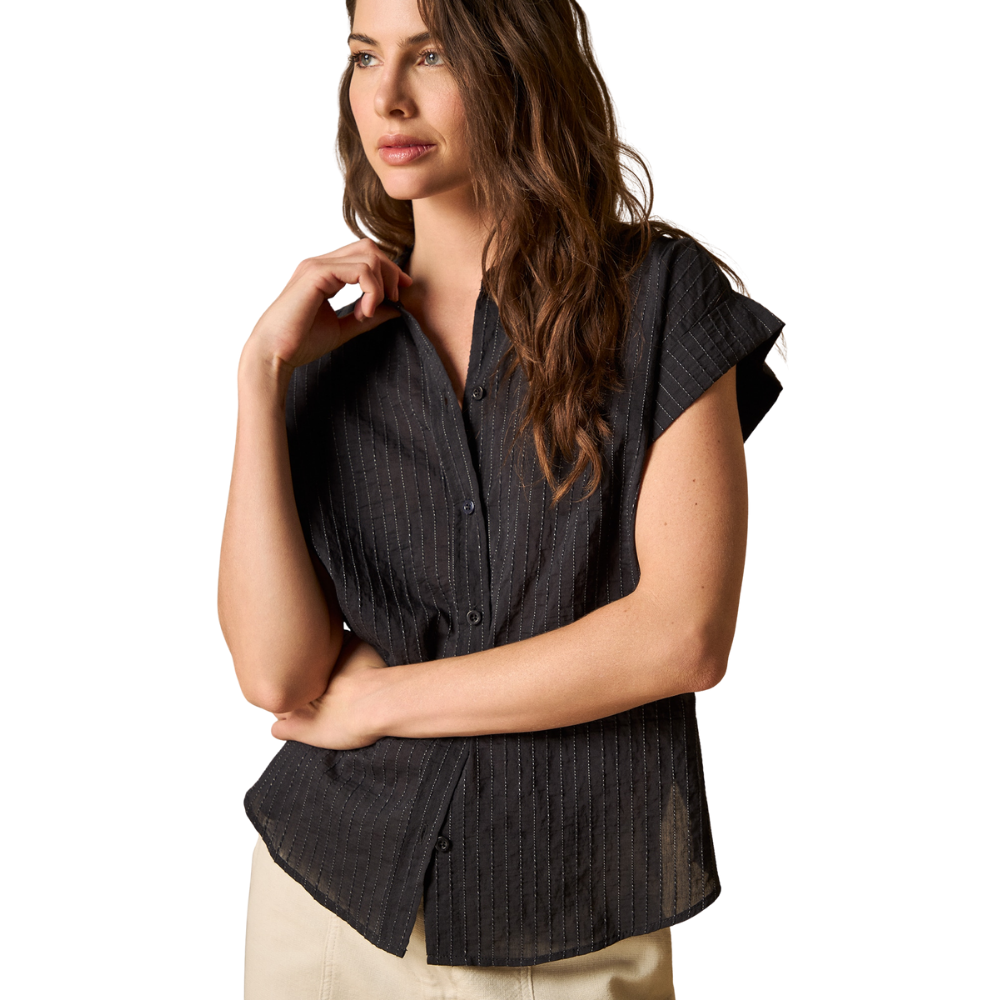Esprit | Camisa Manga Corta con Rayas para Dama