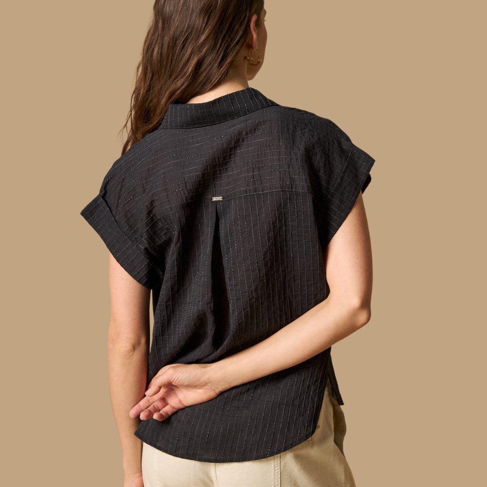 Esprit | Camisa Manga Corta con Rayas para Dama