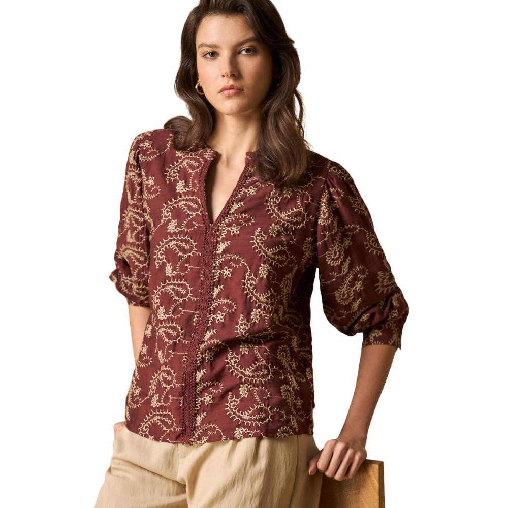 Esprit | Camisa Larga Con Estampado Floral Para Mujer