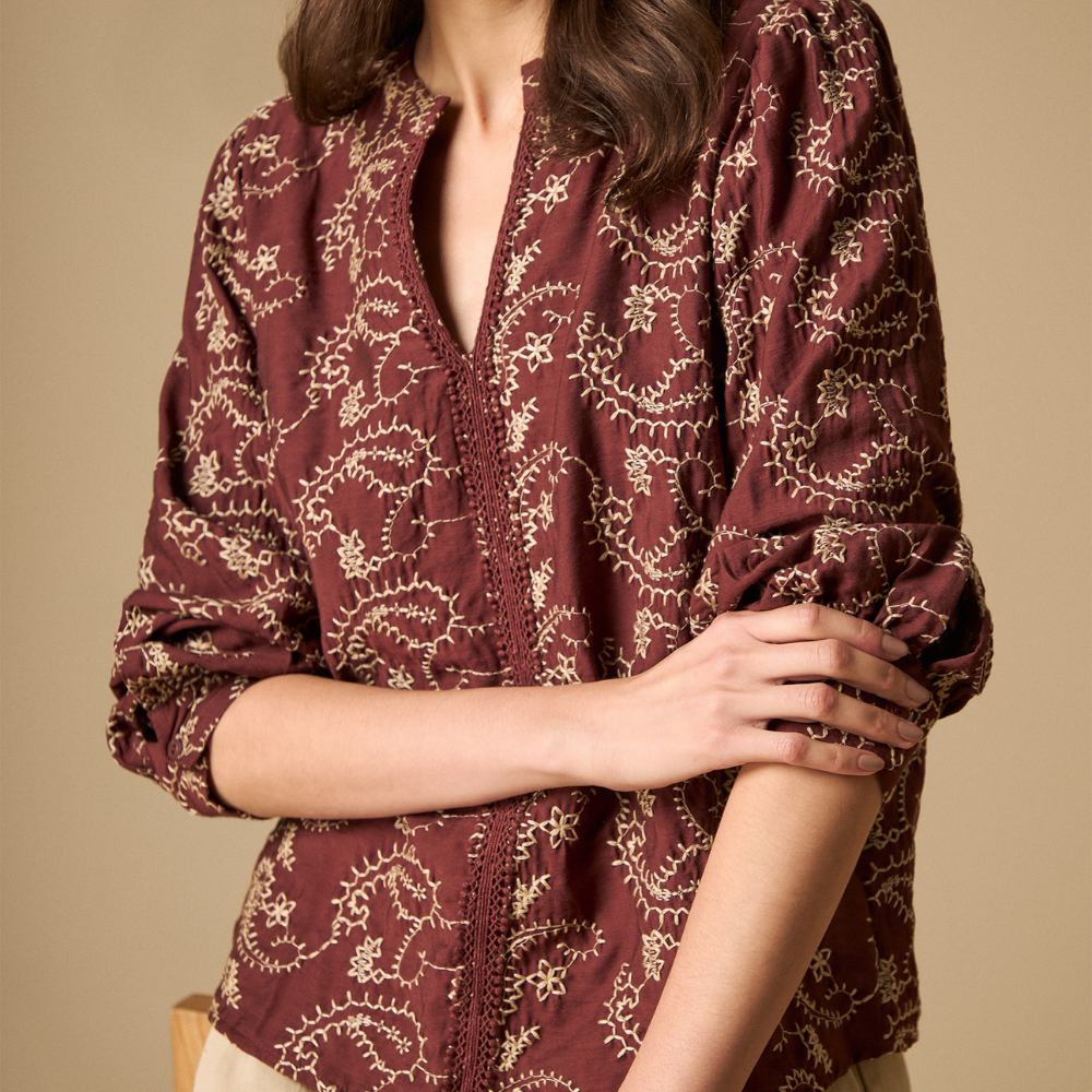 Esprit | Camisa Larga Con Estampado Floral Para Mujer
