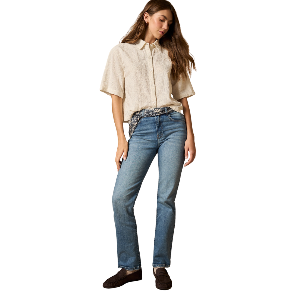 Esprit | Camisa de Manga Corta Texturizada para Dama