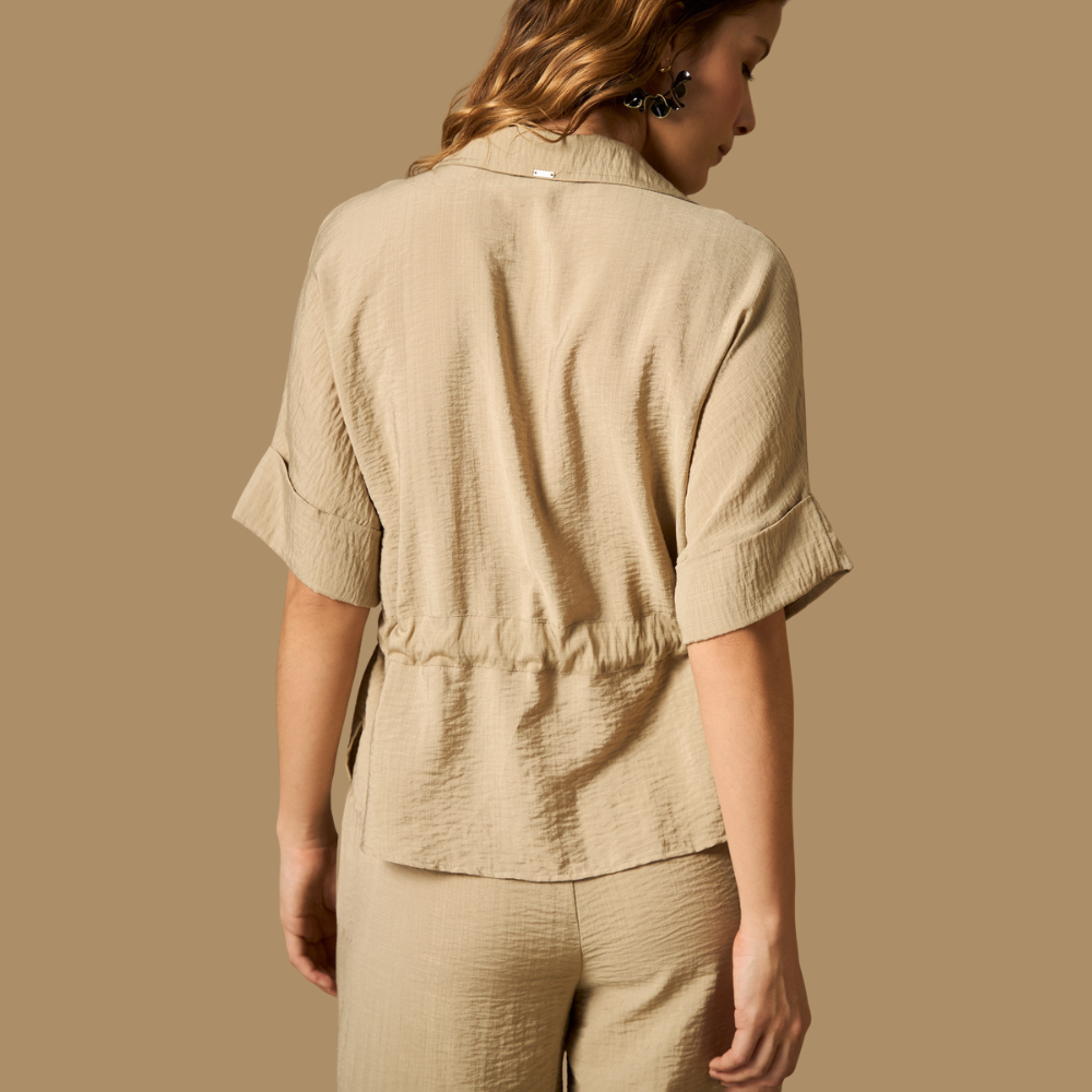 Esprit | Blusa Sahariana Utilitaria con Cremallera para Dama
