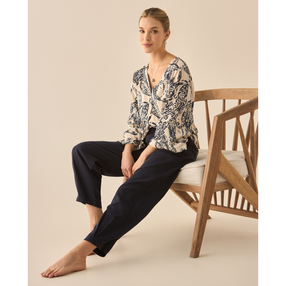 Esprit | Camisa Manga larga Estampada para Mujer