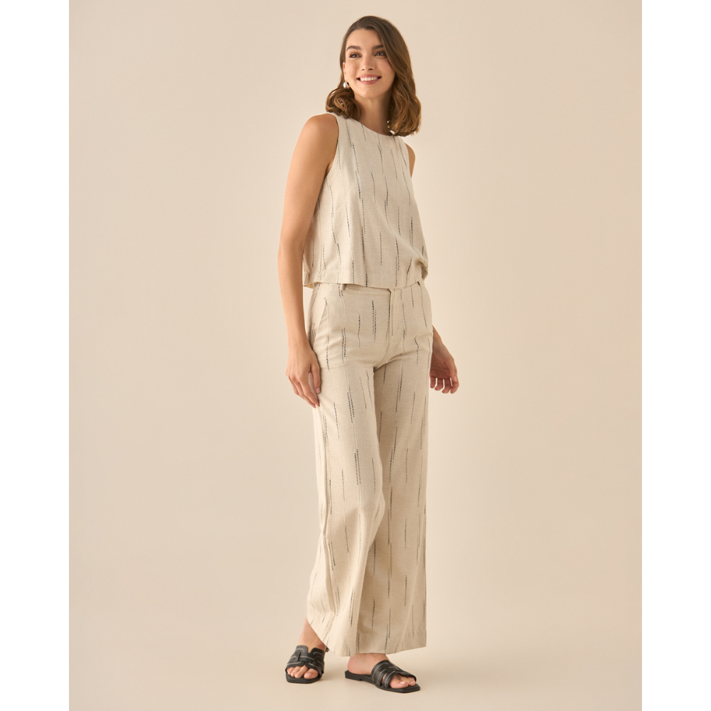 Esprit | Camisa Sin Manga Con Cuello Redondo Para Mujer