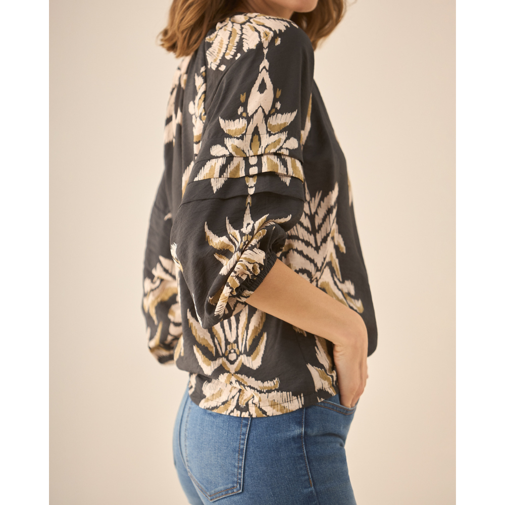 Esprit | Camisa Estampada  Con Amplias Mangas Para Mujer