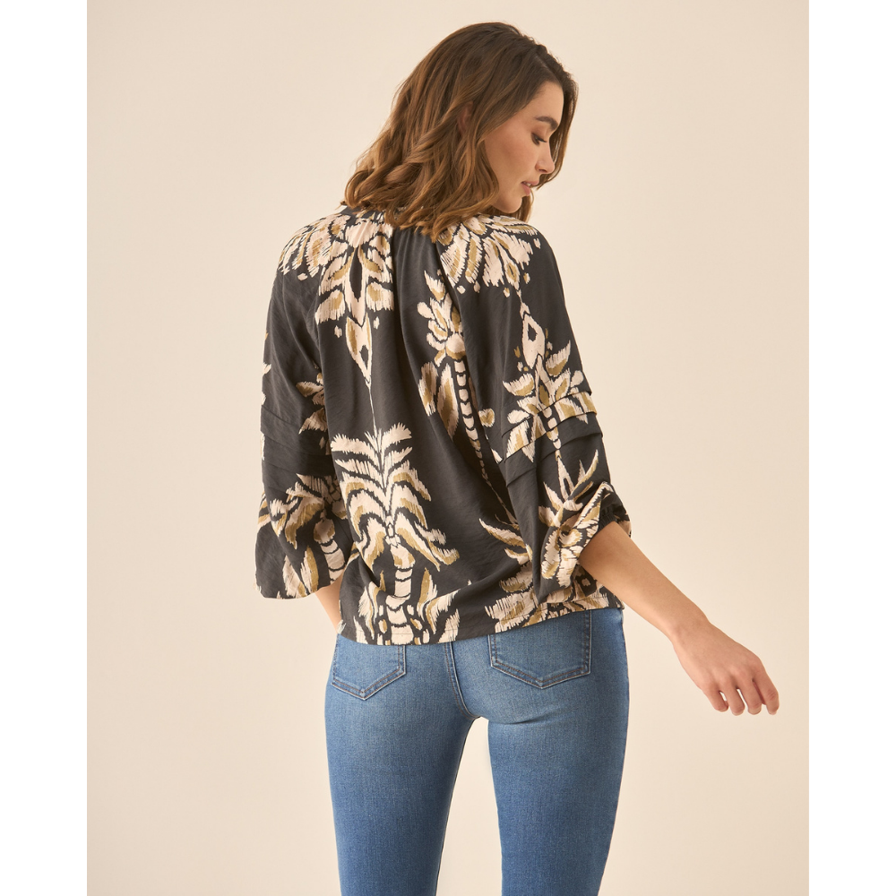 Esprit | Camisa Estampada  Con Amplias Mangas Para Mujer