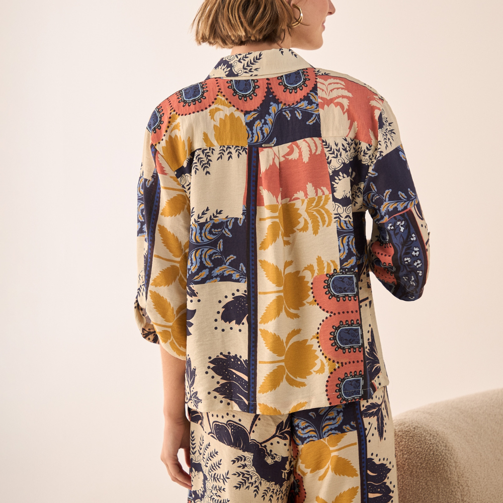 Esprit | Camisa con Estampado Patchwork