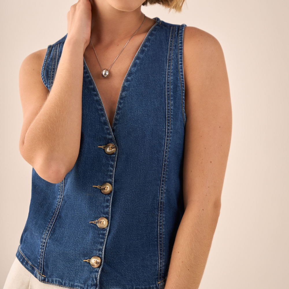 Esprit | Chaleco con Escote V y Botones