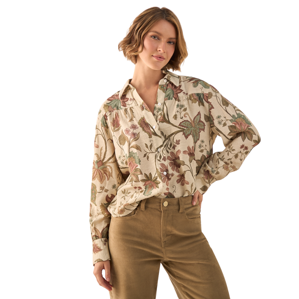 Esprit | Camisa con Estampado Botánico