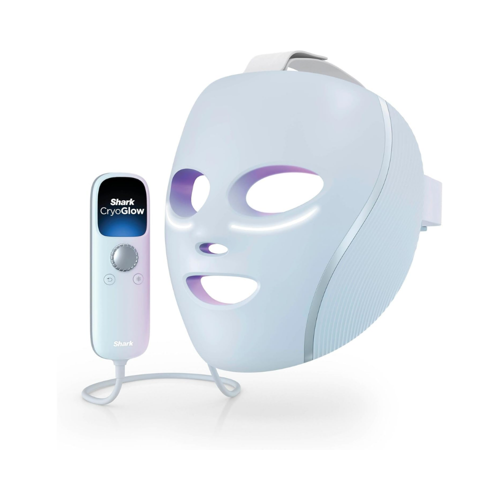 Shark  | CryoGlow - Máscara facial LED, Con Tecnología Refrescante