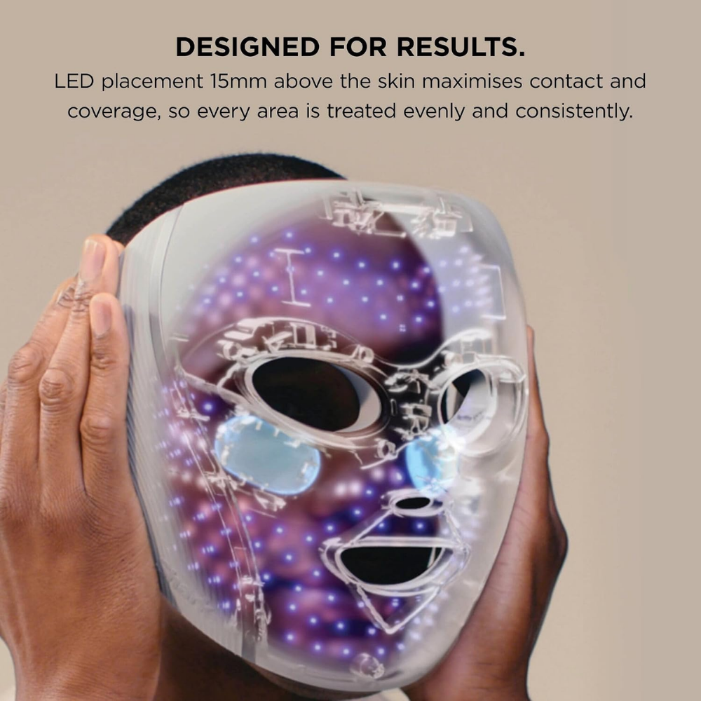 Shark  | CryoGlow - Máscara facial LED, Con Tecnología Refrescante